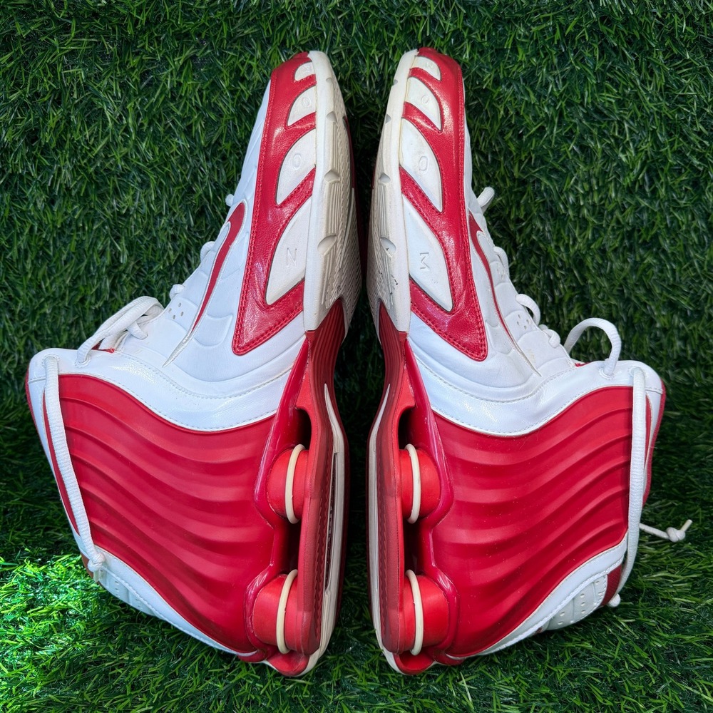 Nike Shox Elevate White Varsity Red Basketball Shoes Mens 15 Flight Vintage 2005 - Picture 6 of 9